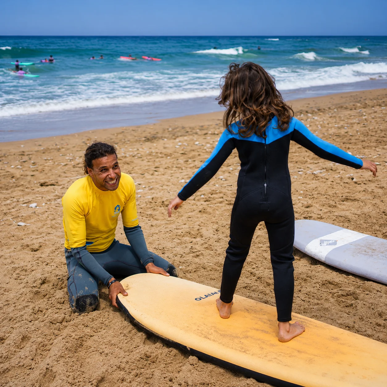 Morning surf coaching at Nomad Surf Camp